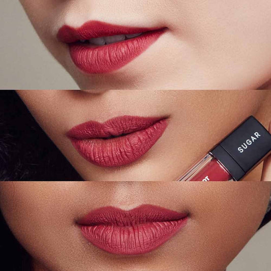 SUGAR Smudge Me Not Liquid Lipstick - 03 Tan Fan (4.5ml)