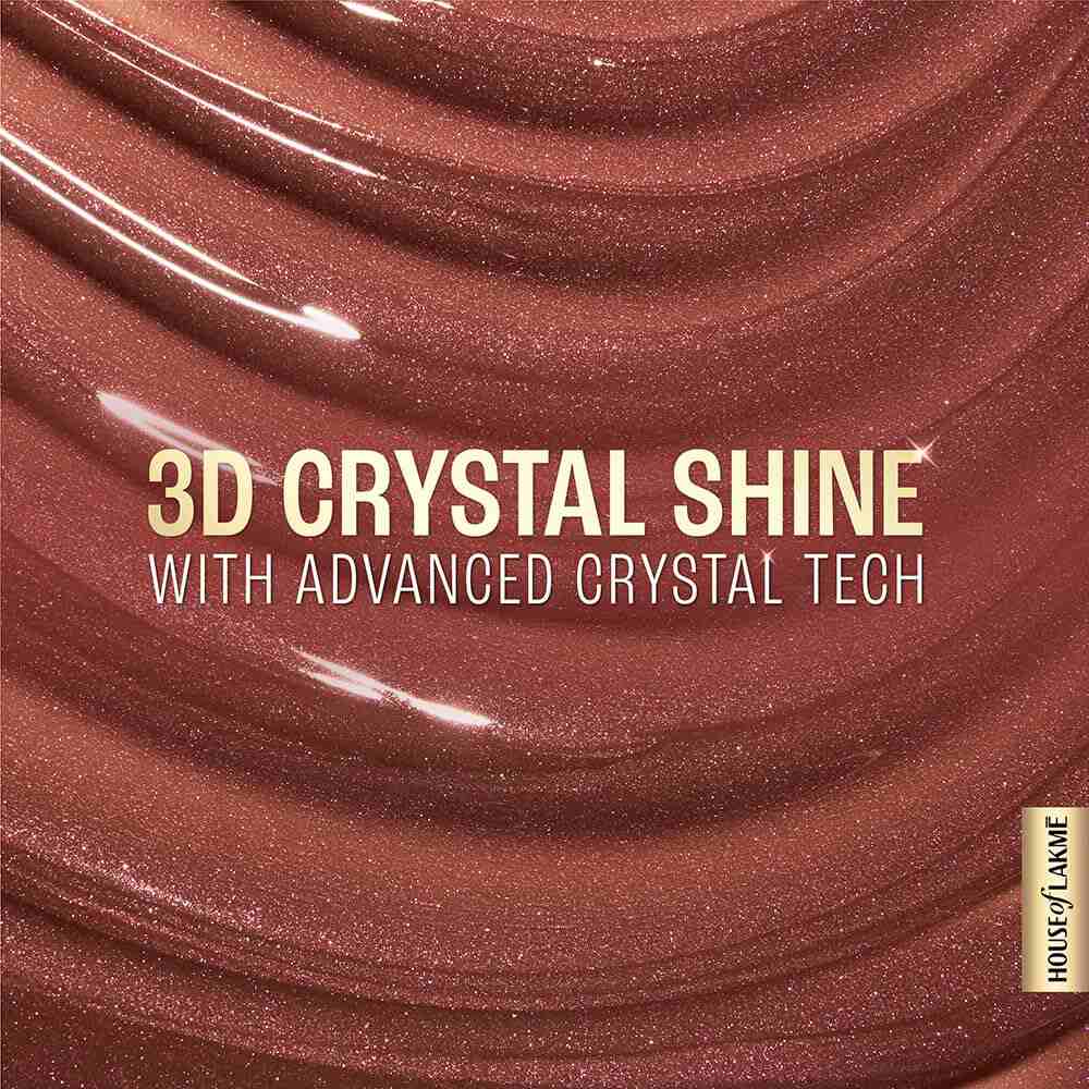 Lakme Glitterati Lip Glaze - 303 Caramel Drizzle (5ml)
