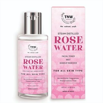 TNW-The Natural Wash Pure and Natural Rose Water Face Toner/Skin Toner/Makeup Remover for Men & Women (100ml)