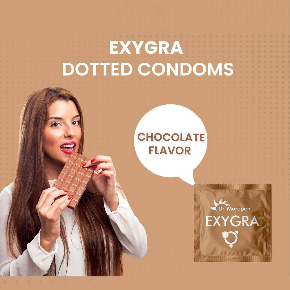 Dr. Morepen Exygra Chocolate flavoured Condoms - 10 Units