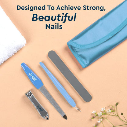 GUBB Manicure Kit 4 In 1 Nail Clipper, Nail Filer, Nail Buffer & Cuticle Remover