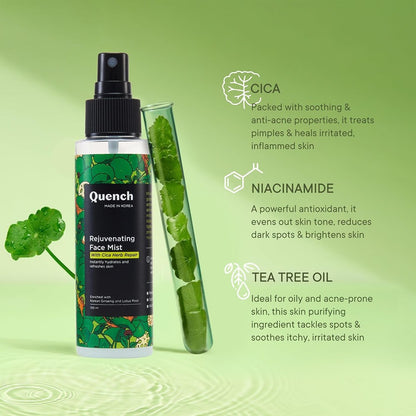 Quench Botanics Rejuvenating Face Mist with Cica Herb (100ml)