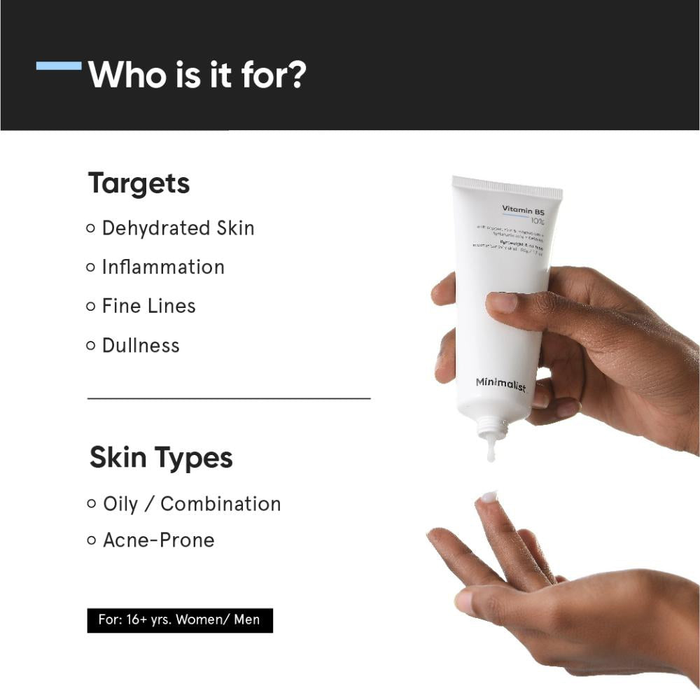 Minimalist Vitamin B5 10% Face Moisturizer (50 gms)