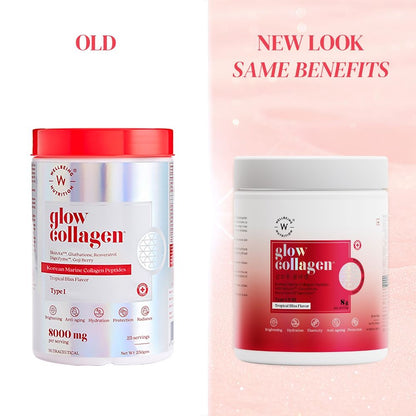 Wellbeing Nutrition Glow Korean Marine Collagen Peptides for Skin Radiance (250 gms)