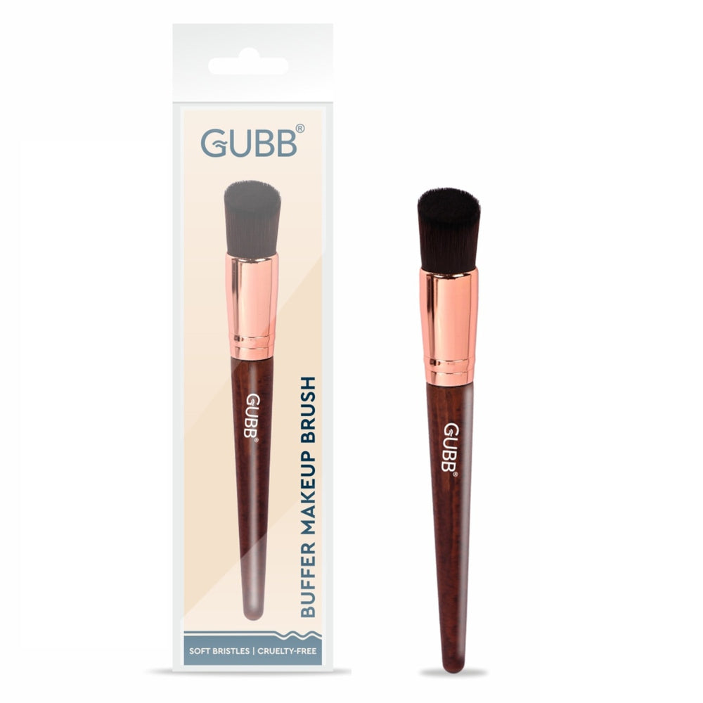 GUBB Buffer Foundation Brush For Face Makeup - Stippling Brush - Wooden Makeup Brush Single