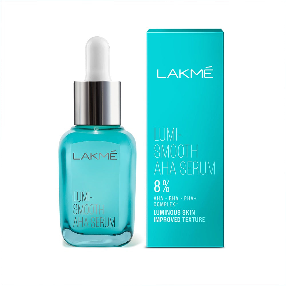 Lakme Lumi Smooth Serum with 8% AHA - BHA - PHA+ Complex for Luminous Skin & Improved Texture (30ml)