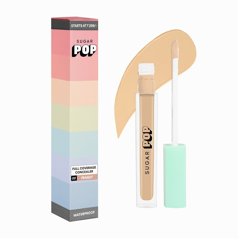SUGAR POP Full Coverage Concealer 03 Peanut - Waterproof - Blendable - Long-lasting