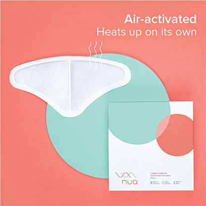 Nua Cramp Comfort Heat Patches for Period Pain and Cramps, 3 Sheets