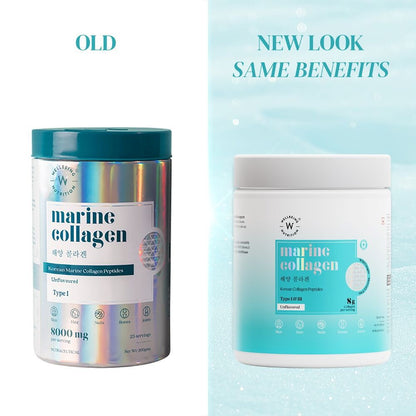 Wellbeing Nutrition Pure Korean Marine Collagen Peptides for Beauty, Bone & Joints Unflavored (200 gms)