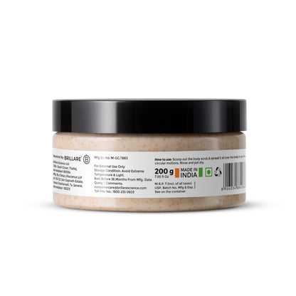 Brillare Coffee & Coconut Body Scrub Energized & Moisturised Skin- 200 ml