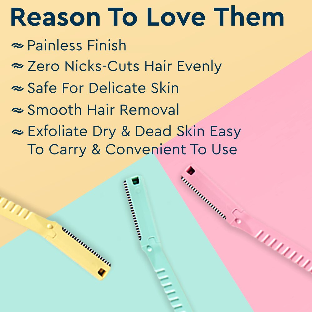 GUBB EYEBROW RAZOR FOR FACE (PACK OF 3 PCS)