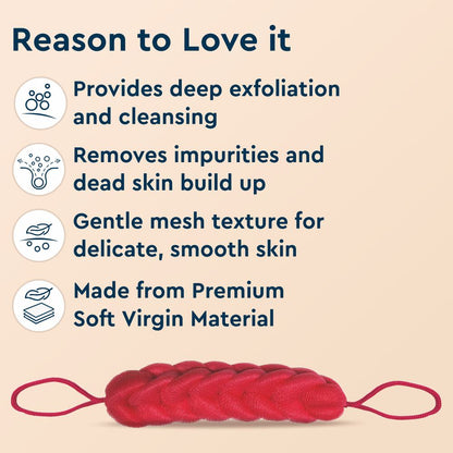 GUBB Back Scrubber for Bathing for Women & Men (Colour May Vary)