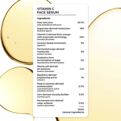 Brillare Vitamin C Face Serum For Bright, Glowing Skin (30ml)