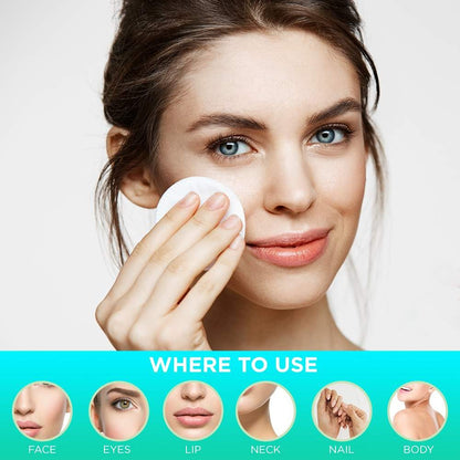 Vega Organic Cotton Pads for Makeup Remover & Face Cleansing (50 pcs)
