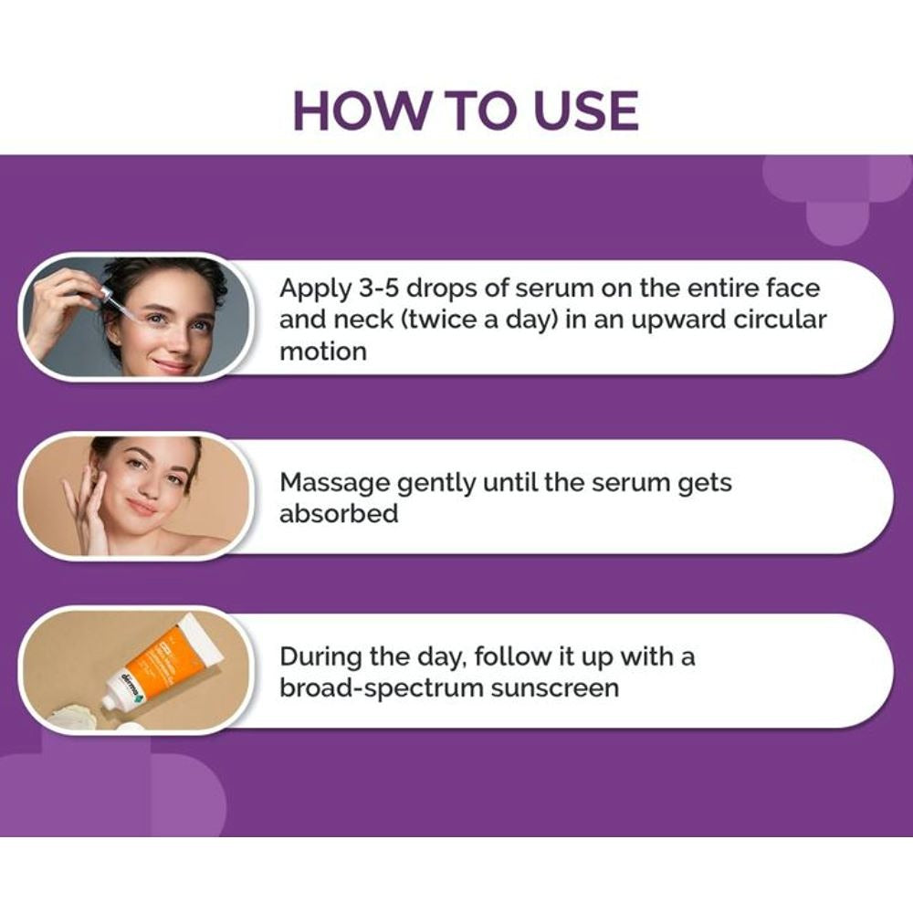 The Derma Co 10% Vitamin C Face Serum with Vitamin C 5% Niacinamide & Hyaluronic Acid for Skin Radiance (30ml)