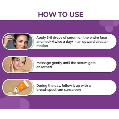 The Derma Co 10% Vitamin C Face Serum with Vitamin C 5% Niacinamide & Hyaluronic Acid for Skin Radiance (30ml)