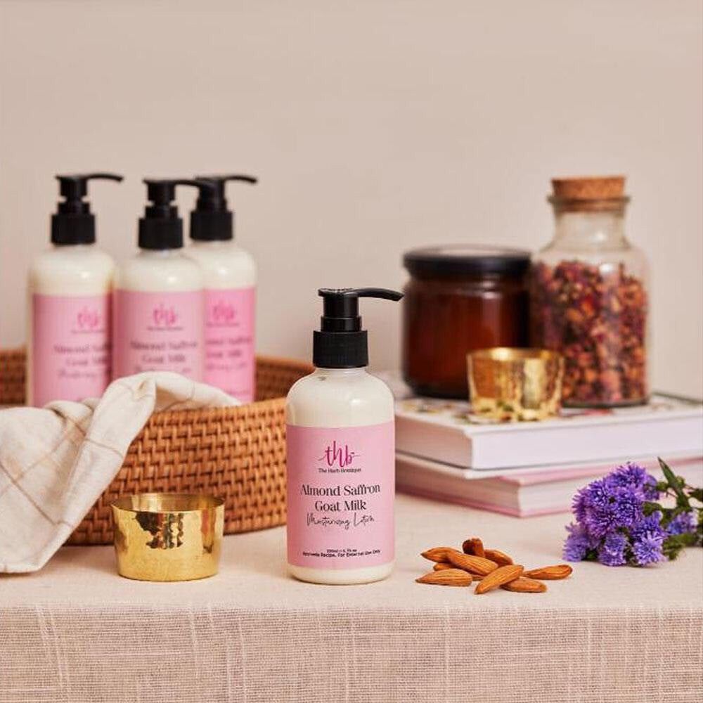 The Herb Boutique Almond Saffron Goatmilk Moisturizing Lotion (200ml)
