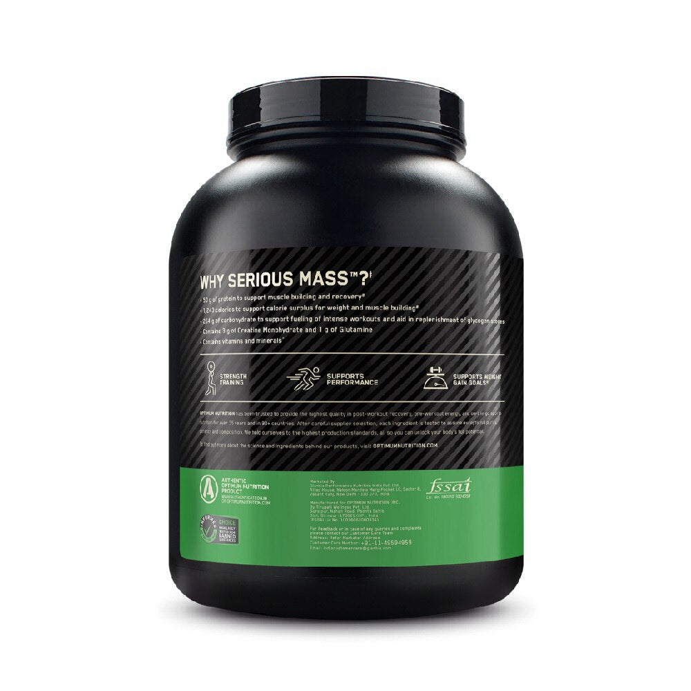 Optimum Nutrition (ON) Serious Mass Weight Gainer Powder 3 kg (Chocolate)