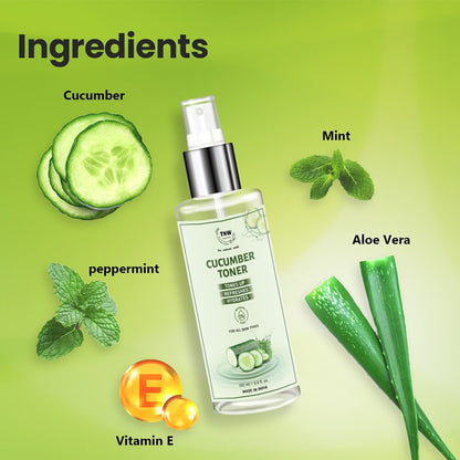 TNW-The Natural Wash  Cucumber Toner Water (100ml)