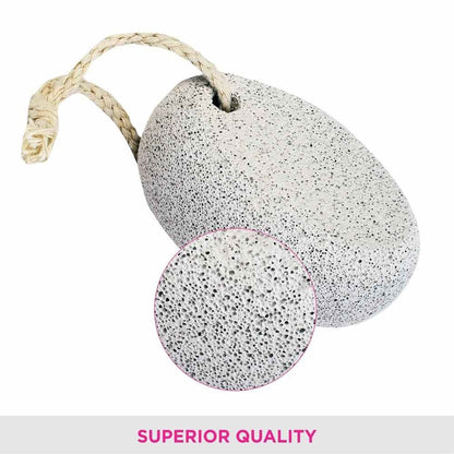Vega Oval Shaped Pumice Stone, White (PD-16)