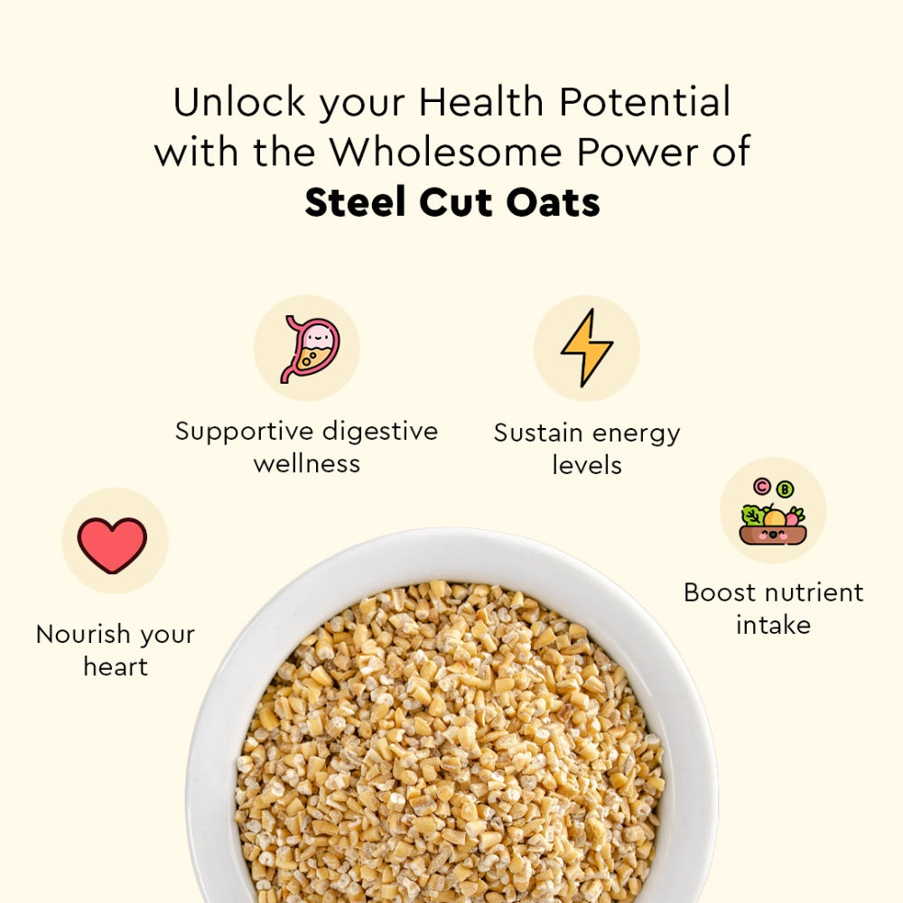 Nourish You Premium Steel Cut Oats (500 gms)