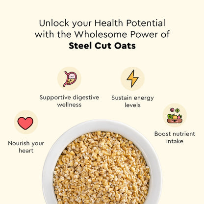 Nourish You Premium Steel Cut Oats (500 gms)
