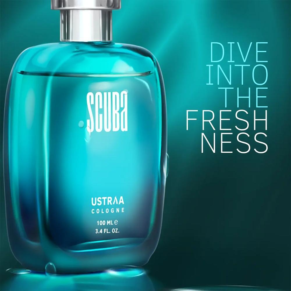 Ustraa Scuba Cologne - 100 ml - Perfume for Men