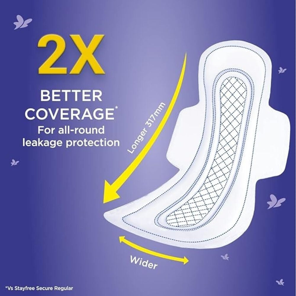 Stayfree Advanced All Night Ultra-Comfort Napkin with Wings 7 Pads (Extra Large)