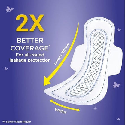 Stayfree Advanced All Night Ultra-Comfort Napkin with Wings 7 Pads (Extra Large)