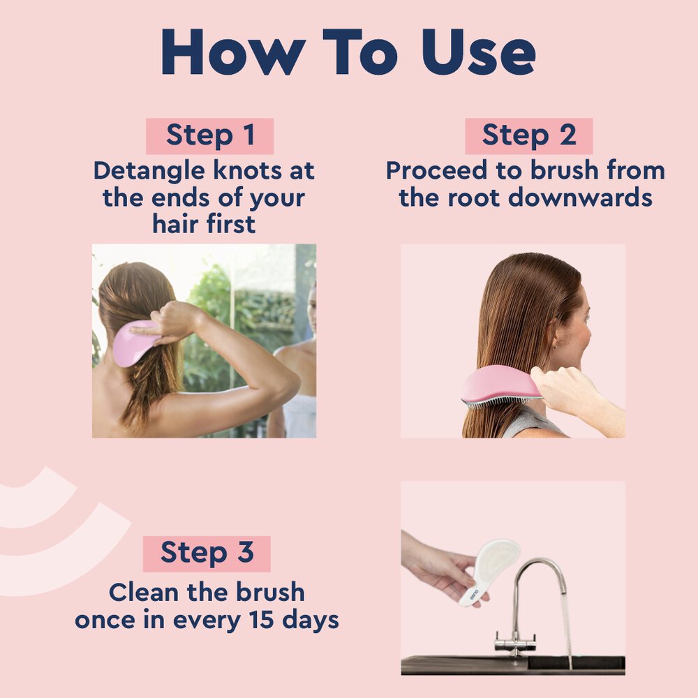 GUBB Mini Detangling Hair Brush,Wet And Dry Hair For Women Men & Kids