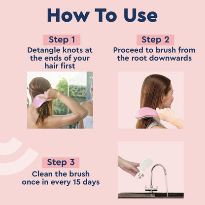GUBB Mini Detangling Hair Brush,Wet And Dry Hair For Women Men & Kids