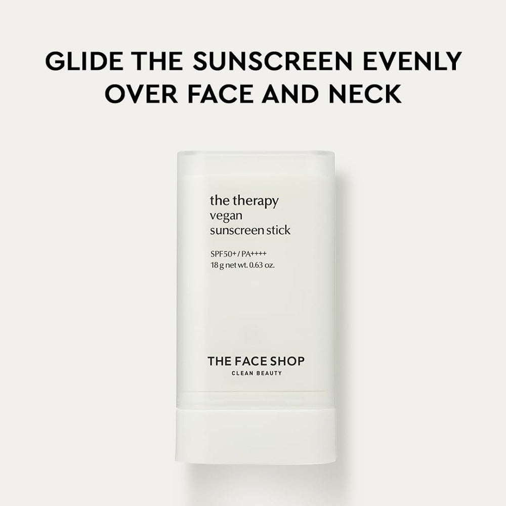 The Face Shop Therapy Vegan Sunscreen Stick SPF50+ (18 gms)