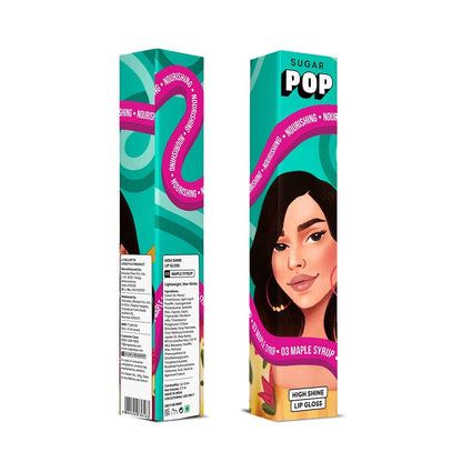 SUGAR POP High shine Lip Gloss 03 Maple Syrup, Richly Pigmented, Hyaluronic-Infused