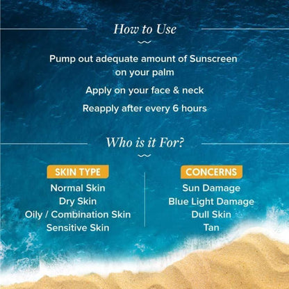 Aqualogica Glow+ Dewy Sunscreen SPF 50 Pa++++ (50 gms)