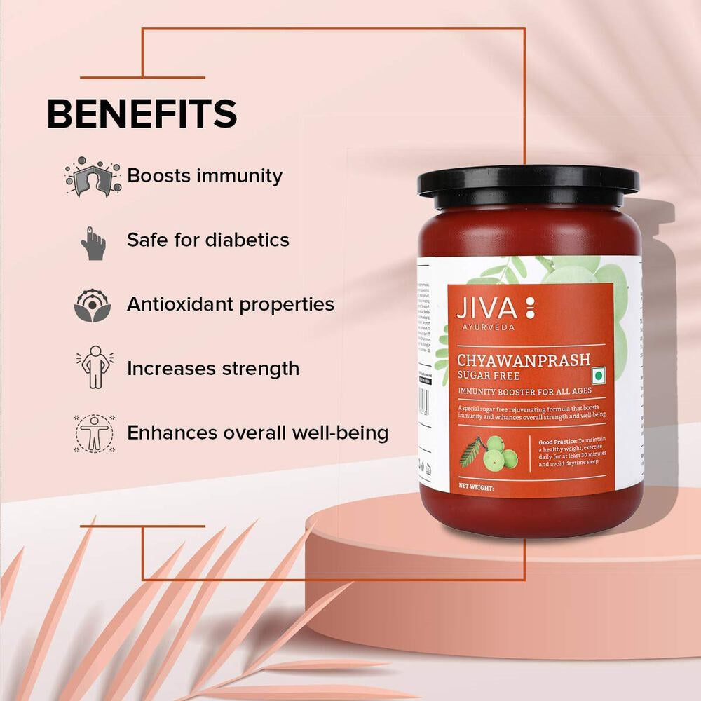 Jiva Sugar Free Chyawanprash Rich in Vitamin-C, No Added Sugar (1 Kg)