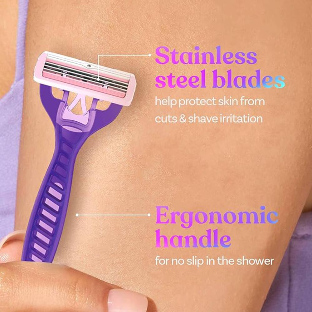Bombae Disposable Flexi Body Razors for Women (Pack of 3)