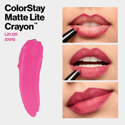 Revlon ColorStay Matte Lite Crayon Lipstick-Lift Off