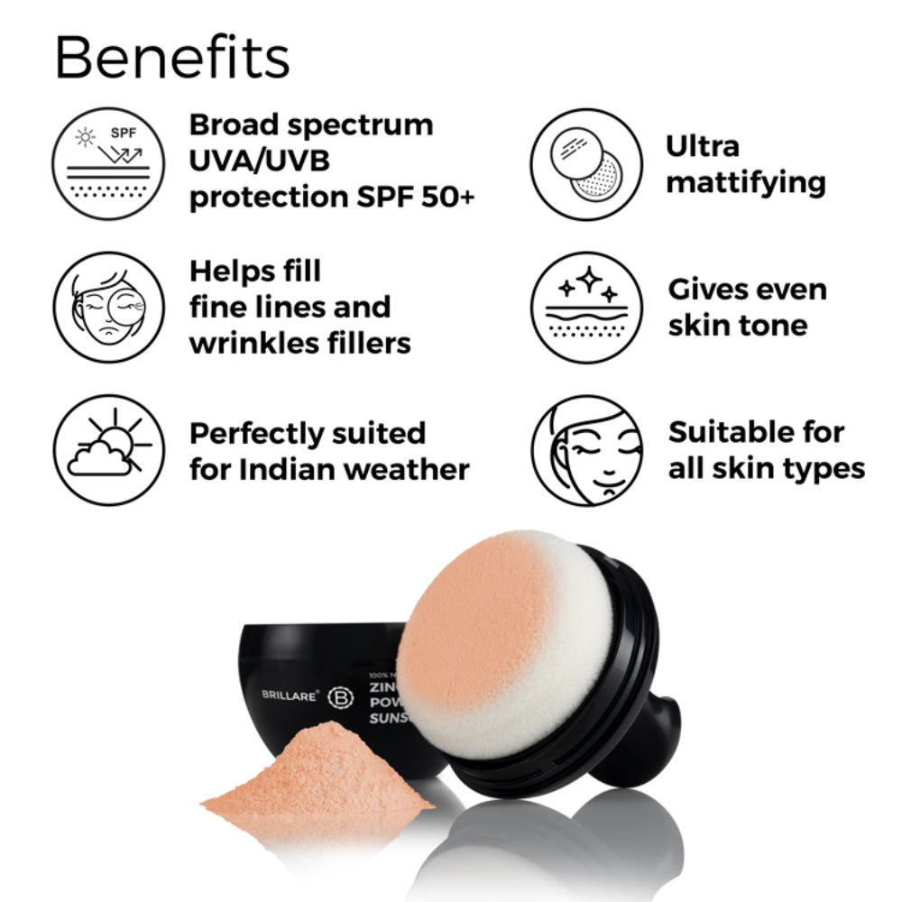 Brillare ZINC Powder Sunscreen - Bronze 03