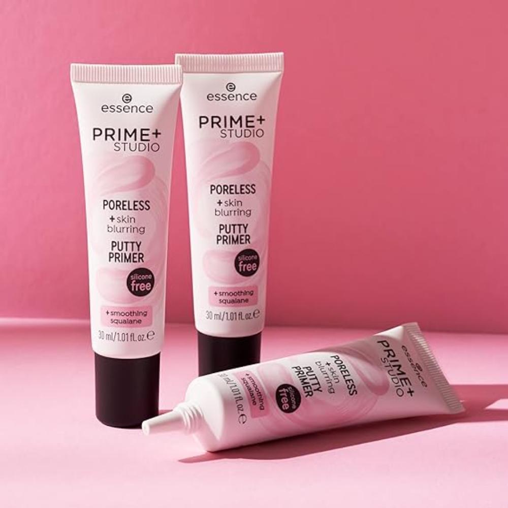 Essence Prime + Studio Poreless + Skin Blurring Putty Primer (Transparent)