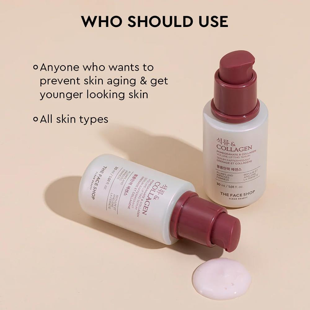 The Face Shop Pomegranate & Collagen Volume Lifting Serum (30ml)