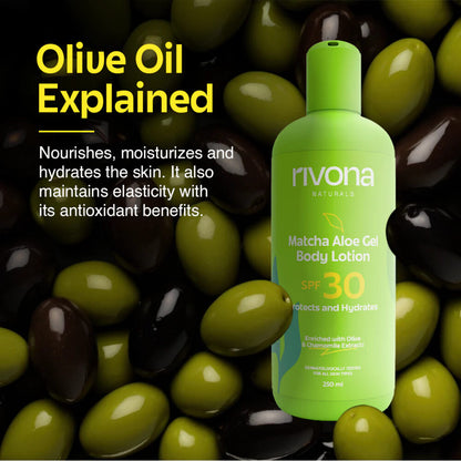 RIVONA NATURALS Matcha Aleo Gel Body Lotion (250ml)