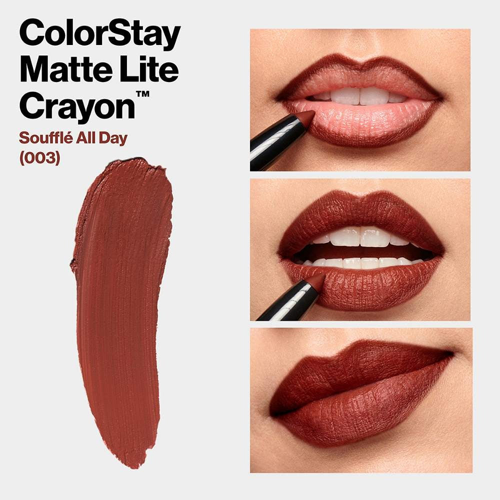 Revlon ColorStay Matte Lite Crayon Lipstick-Souffle All Day