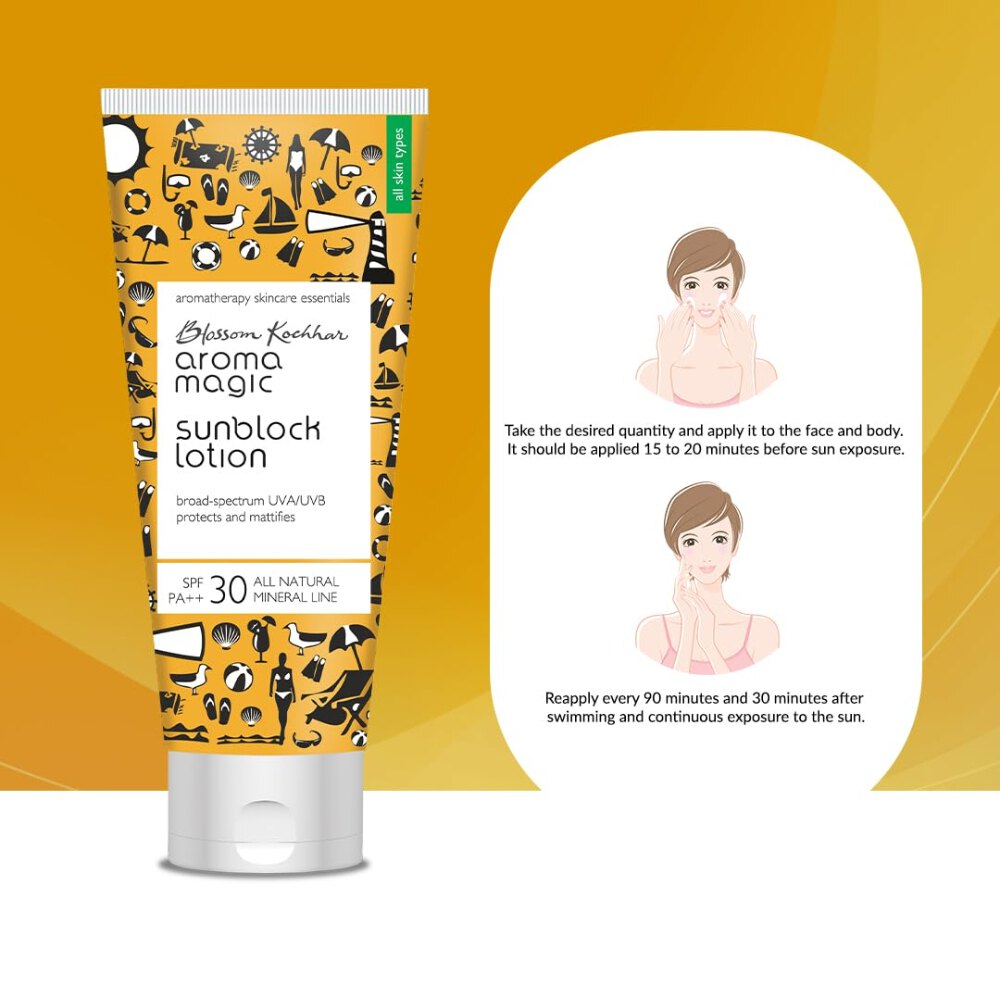 Aroma Magic Sunblock Lotion SPF 30 PA++ UVA/UVB (100ml)