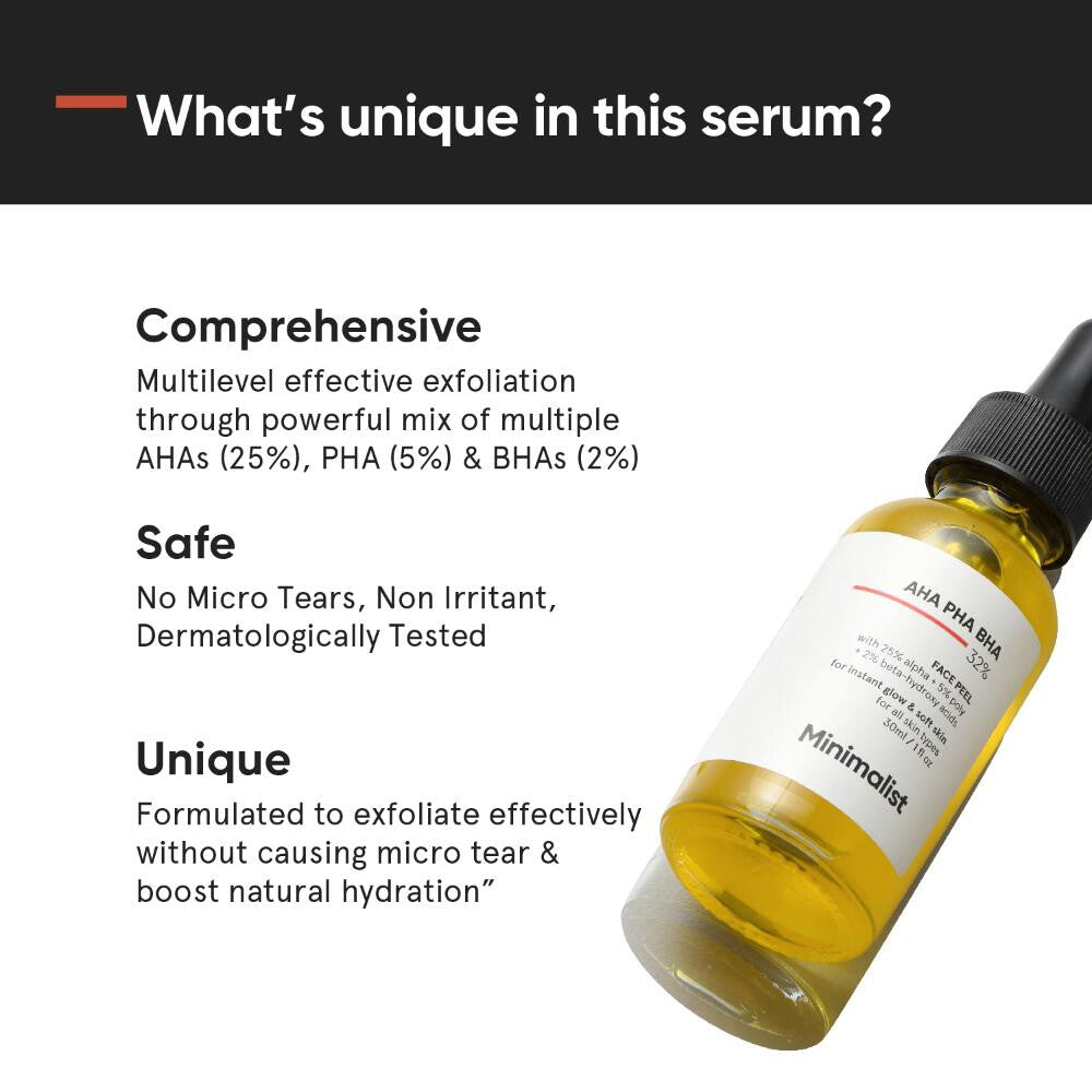 Minimalist Aha Pha Bha 32% Face Peel (30ml)