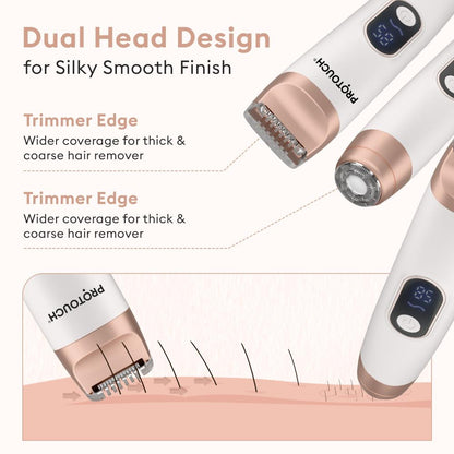PROTOUCH All-in-1 All Rounder Womens Trimmer & Epilator - Face, Body, Bikini & Underarms - Rechargeable & Painless Hair Removal