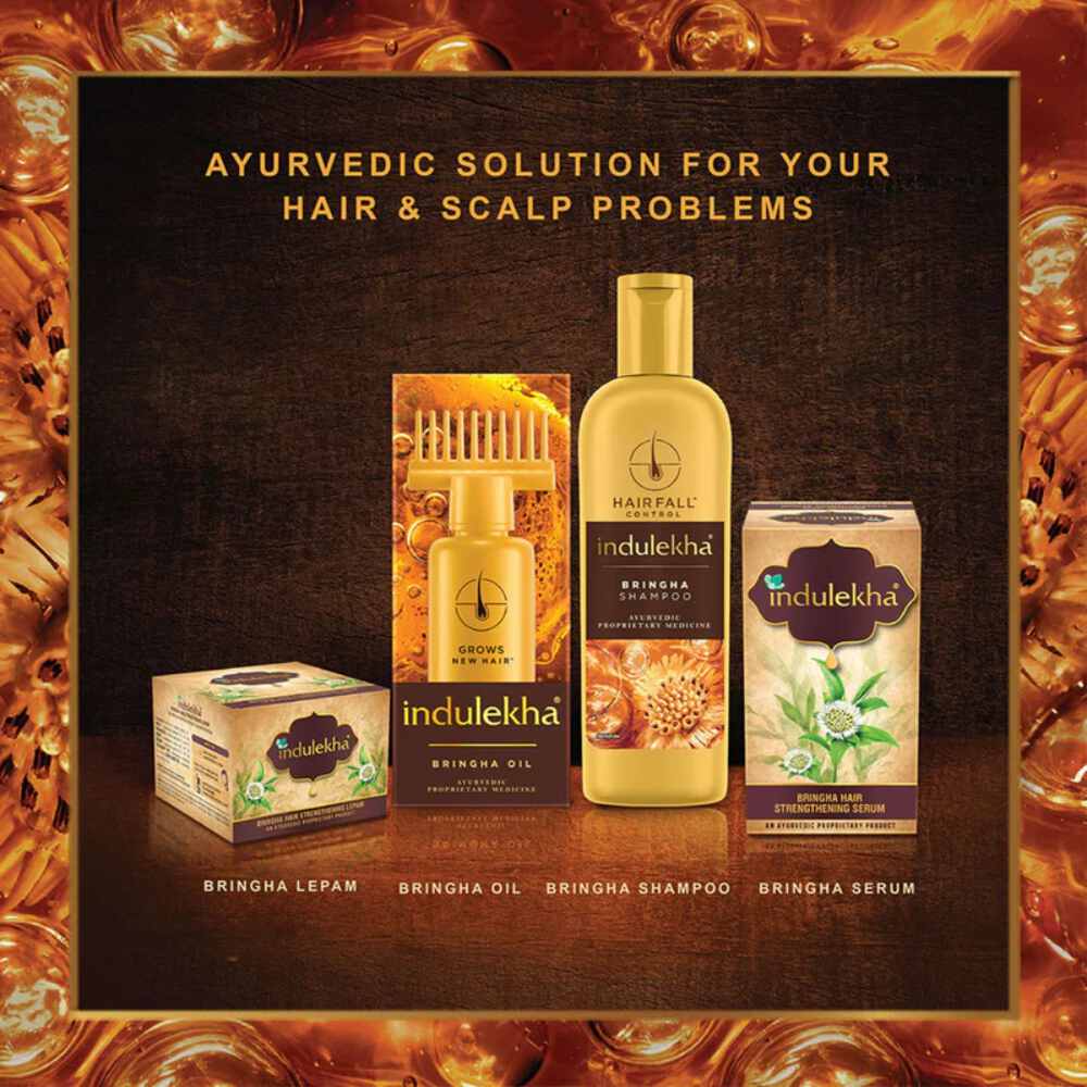 Indulekha Bringha Shampoo Proprietary Ayurvedic Medicine for Hairfall (580ml)