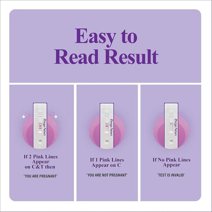 Prega News Value Pack ( 2 Gloves + 2 Urine Containers + 2 Pregnancy Test Kits) Accurate Result in Just 3 Minutes
