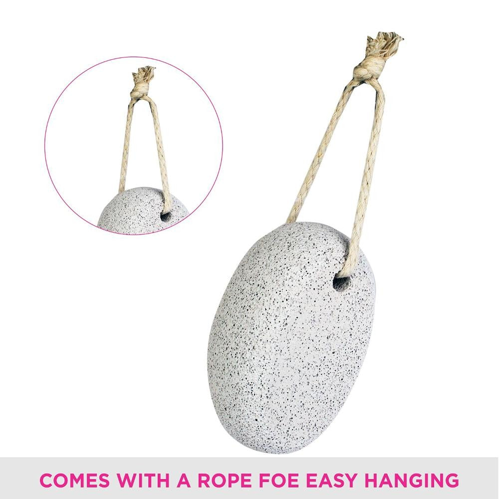 Vega Oval Shaped Pumice Stone, White (PD-16)