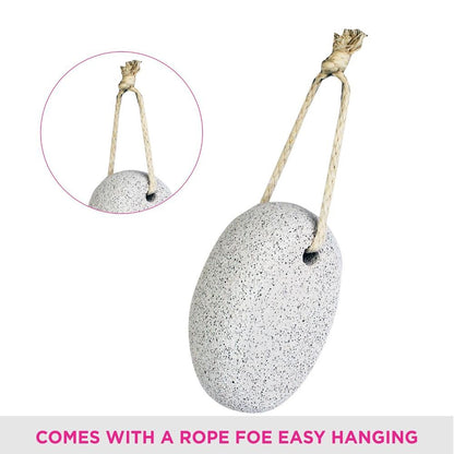 Vega Oval Shaped Pumice Stone, White (PD-16)