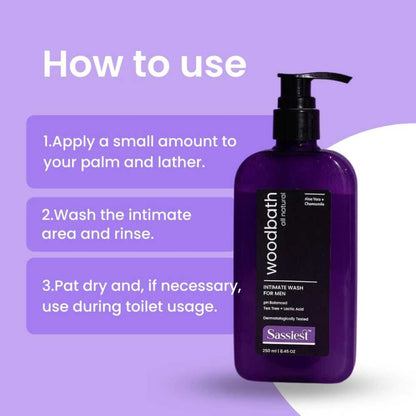 Sassiest Woodbath Intimate Wash for Men (300 gms)
